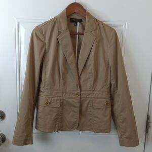 Talbots khaki button front jacket